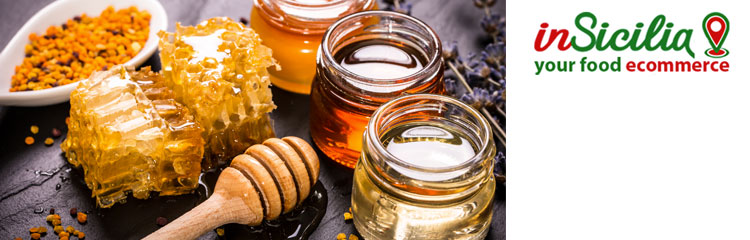 Want to buy Sicilian handicraft products like honey? On Insicilia selling honey with orange and lemon