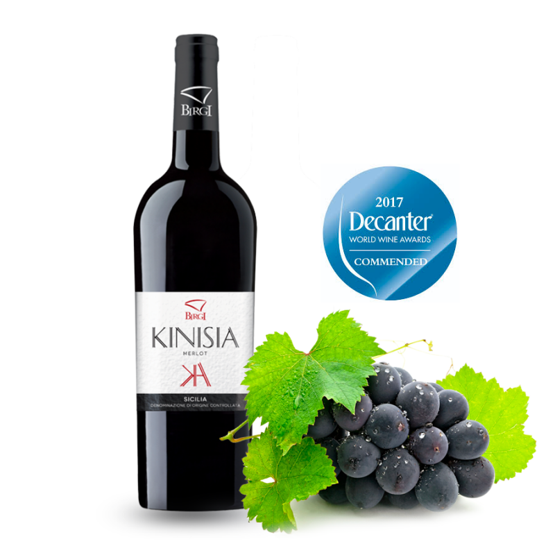 Red Wine Merlot DOC 100% Bottle 75 cl Line Kinisia Sicilian Winery Birgi selling oline Red Wine Merlot DOC 100% Bottle 75 cl Line Kinisia Sicilian Winery Birgi selling oline