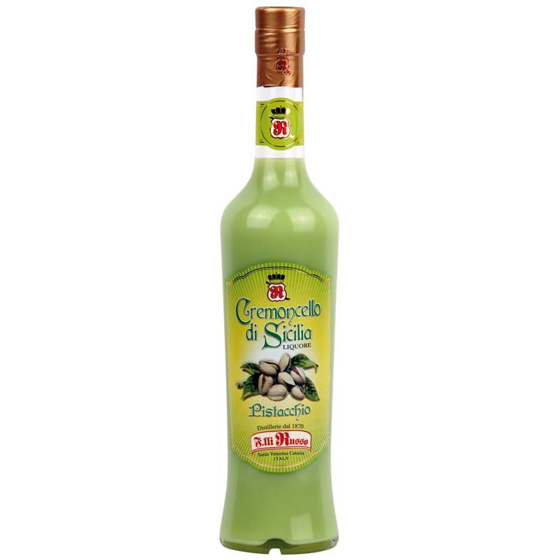 Pistachio Liqueur Cream - Sicilian Pistachio Cremoncello 50cl Fratelli Russo Distillery Pistachio Liqueur Cream - Sicilian Pistachio Cremoncello 50cl Fratelli Russo Distillery