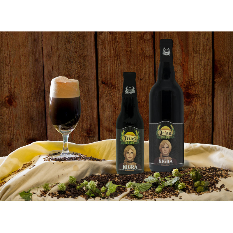 Bottiglia 75cl Birra Scura Artigianale Irias Nigra Bottiglia 75cl Birra Scura Artigianale Irias Nigra