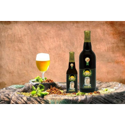 33cl Bottle Craft Beer Cruda with Irias Aura grape juice
