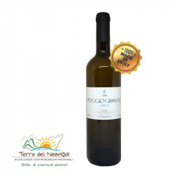 Vino Bianco Grillo 100% Bottiglia da 75 cl Poggio Grimodi