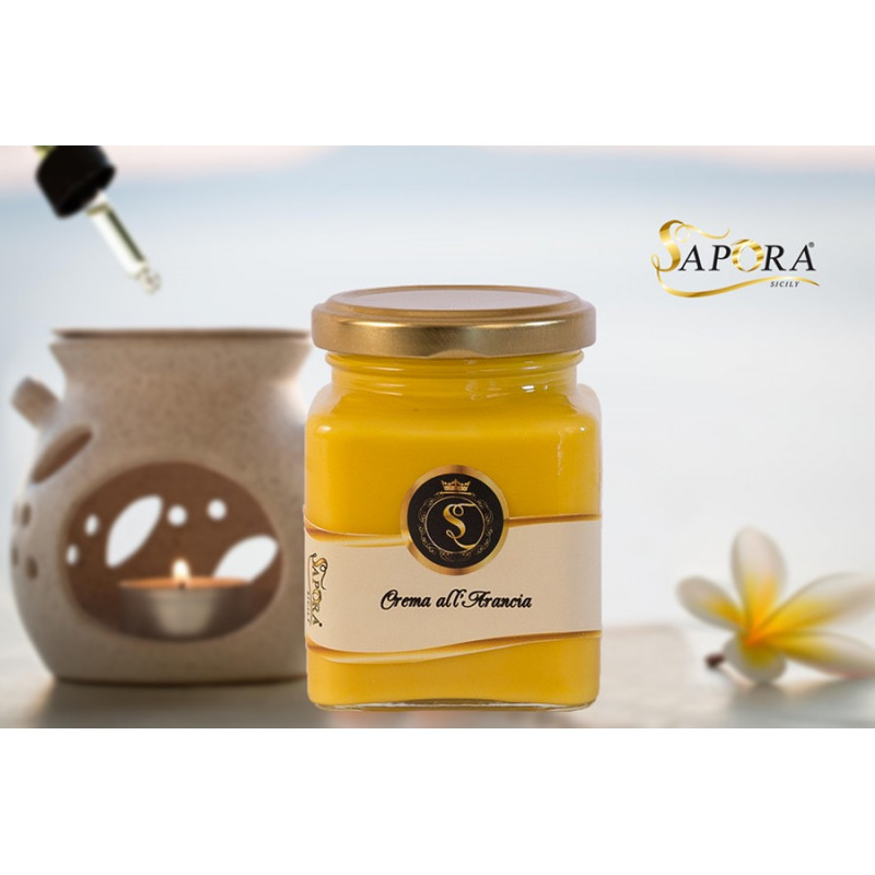 Crema Dolce Spalmabile all'arancia di Sicilia Barattolo da 220g Crema Dolce Spalmabile all'arancia di Sicilia Barattolo da 220g
