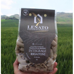 Vendita online 500g Rigatoni Pasta integrale solo grano siciliano Pastificio Lenato