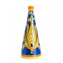 Vino Nero d'Avola in Bottiglia da 75cl di Ceramica di Caltagirone...