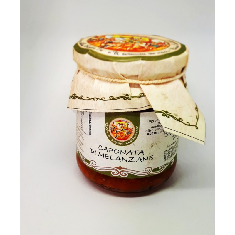 Sicilian Caponata of aubergines 280 gr on jar Sicilian Caponata of aubergines 280 gr on jar