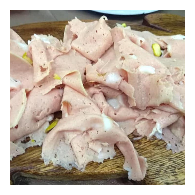 Mortadella of Black Pig from Nebrodi Montain Ham 200g in pack Mortadella of Black Pig from Nebrodi Montain Ham 200g in pack