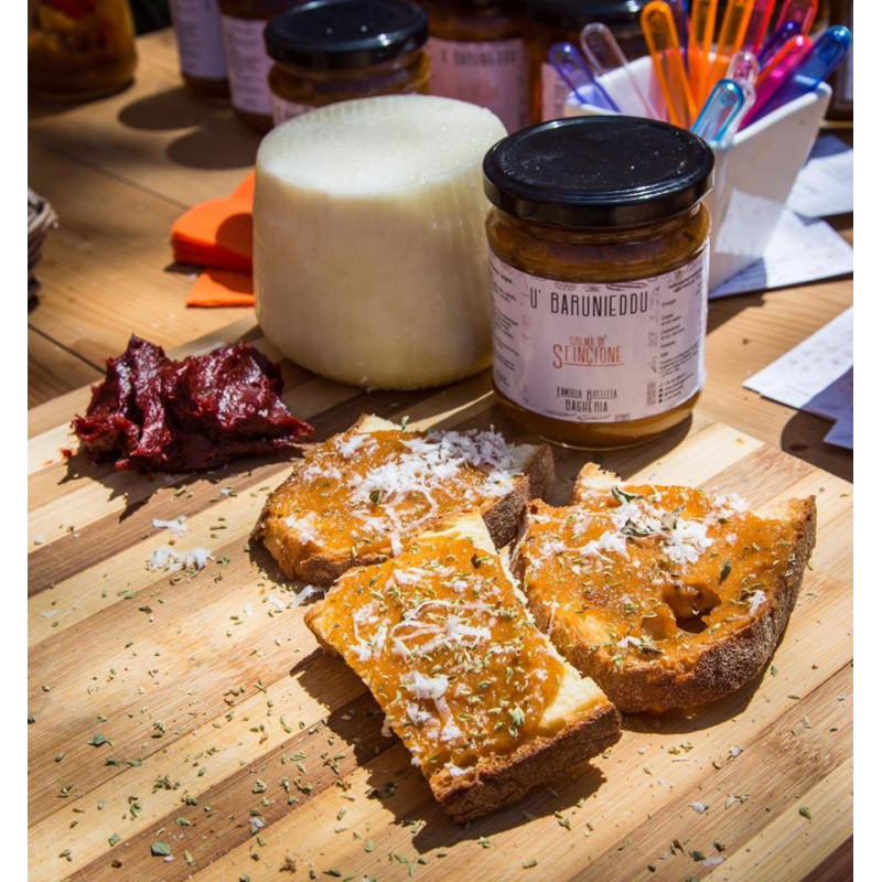 Crema di Sfincione ricetta tradizionale vasetto da 190g Crema di Sfincione ricetta tradizionale vasetto da 190g