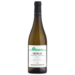 Organic White Wine Insolia 100% Bottle Baglio di Pianetto Winery