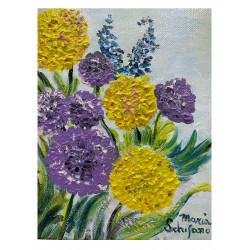 Painting on Canvas: Spring Bush