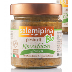 Pesto di Finocchietto selvatico BIO con Olio Extra Vergine di Oliva 100% Sicilia - 190gr