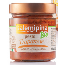 "Sicilian Pesto of Trapani" dried tomatoes, capers, almonds, garlic, basil jar of 90g