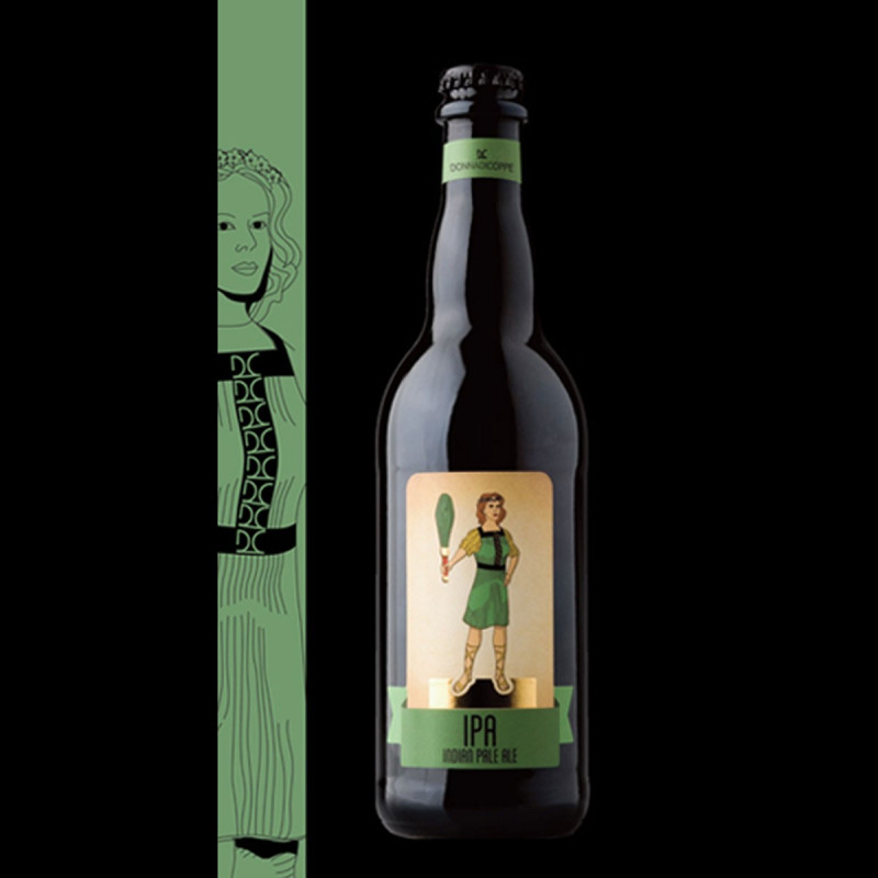 Bottiglia da 50cl Birra Malto d'Orzo donna di coppe Bottiglia da 50cl Birra Malto d'Orzo donna di coppe