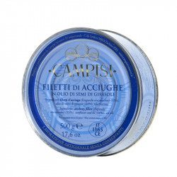 Filetti di acciughe sott'olio in latta 500gr