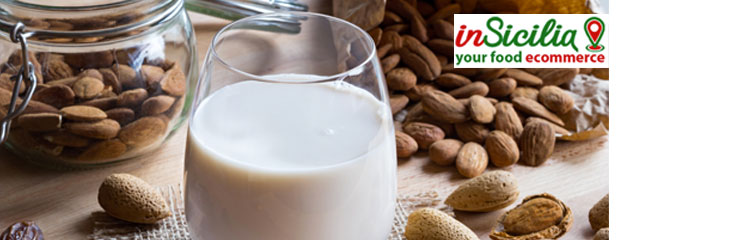almond milk online buy Sicilian almond milk and orange drinks, lemon from Sicily